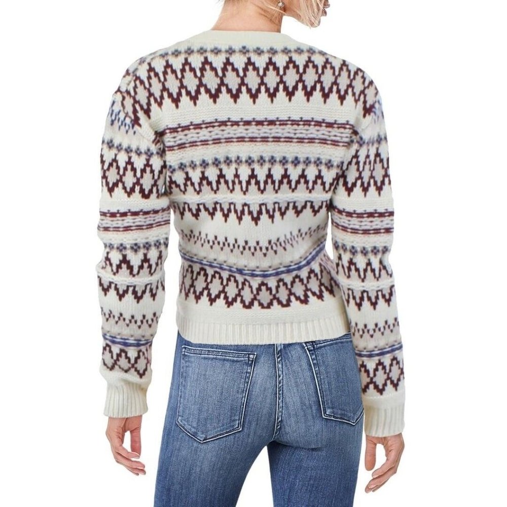 Rag & Bone Cream And Brown Patterned Cardigan - image 2